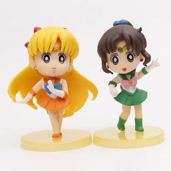 Sailor Moon Team Q Version Anime Action Figure New - Picture 3 of 4